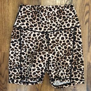 Colorfulkoala leopard bike shorts